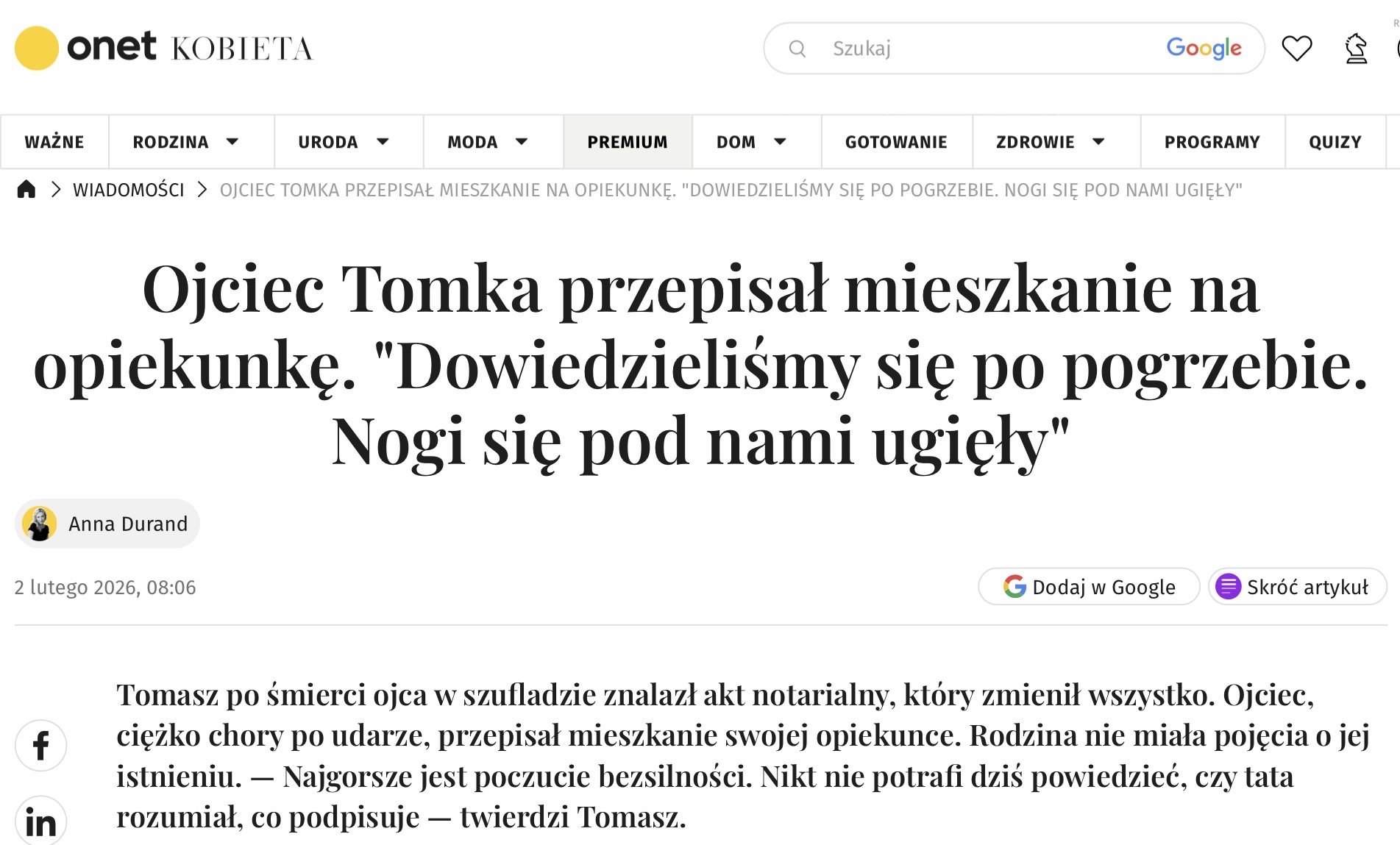 Umowa dożywotnia